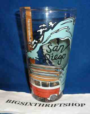 Starbucks 2018 San Diego Glass Bus Surfboards Waves 19 fl oz Local Collection - Sold on eBay Jan, 1st 2020 for $27.00