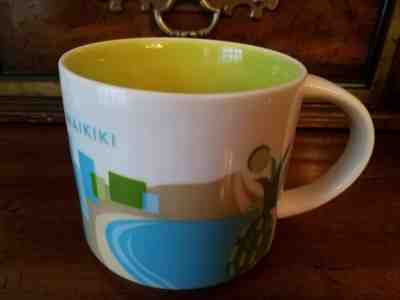 STARBUCKS "You Are Here" Collection / WAIKIKI / RETIRED / City Mug - Mint Cond - Sold on eBay Jan, 1st 2020 for $20.90