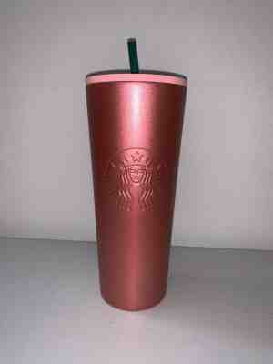 NEW STARBUCKS 2019 HOLIDAY COLD CUP PINK OMBRÉ STAINLESS STEEL TUMBLER 24 fl oz - Sold on eBay Jan, 1st 2020 for $32.99