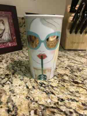 NEW Starbucks 2019 12 oz Ceramic Traveler Los Angeles "LA Girl" Tumbler, Cup Mug - Sold on eBay Jan, 1st 2020 for $39.00