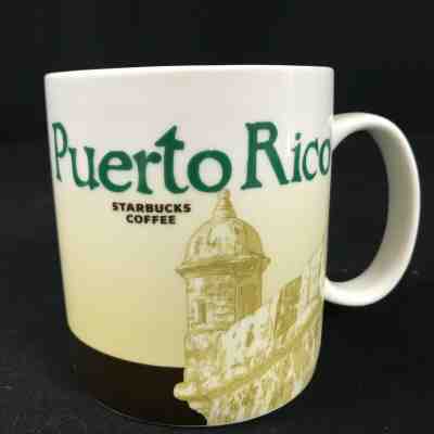 Starbucks Puerto Rico 4" Ceramic Coffee Mug 2012 Collectible 16 oz. - Sold on eBay Jan, 1st 2020 for $22.84