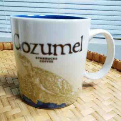Starbucks Coffee Mug Cozumel Global Icon Series 16oz International Blue - Sold on eBay Jan, 1st 2020 for $19.99