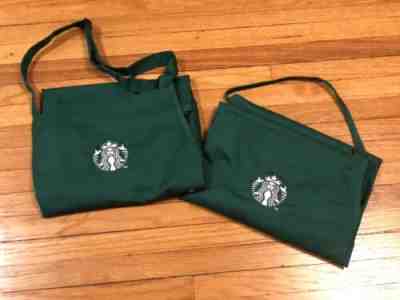 2-Pack Starbucks Coffee Company Barista Green Apron - Sold on eBay Jan, 1st 2020 for $30.00