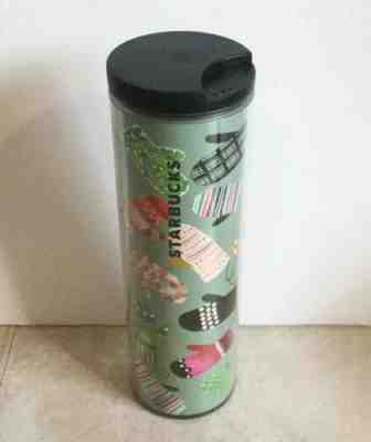 Starbucks 2017 Holiday Mittens 16oz Travel Tumbler Mug - Sold on eBay Jan, 1st 2020 for $17.00