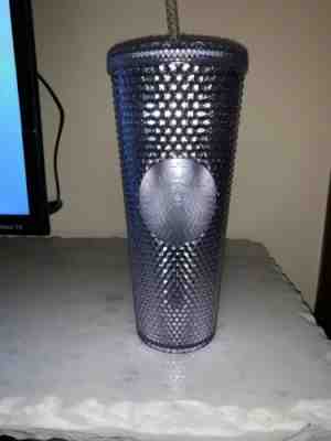 NEW Starbucks Venti BLING! Platinum Studded Tumbler 2019 24 OZ Cold Cup Holiday - Sold on eBay Jan, 1st 2020 for $19.99