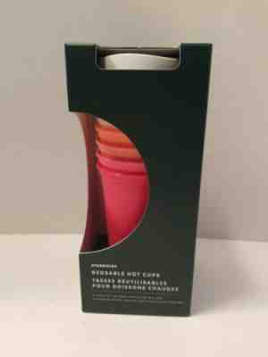 NEW Starbucks 2019 Winter Holiday Christmas Reusable Hot Cups 6 Pack Lids Reds - Sold on eBay Jan, 1st 2020 for $17.95
