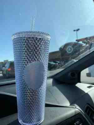 2019 Starbucks Studded Tumbler Platinum Iridescent 24 oz Cold Cup Holiday Silver - Sold on eBay Jan, 1st 2020 for $36.00