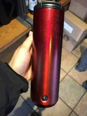 Starbucks Glitter Red Vacuum Insulated Flip-Top Stainless Steel Tumbler 16 oz - Sold on eBay Dec, 31st 2019 for $22.99