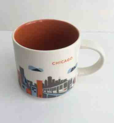 2013 STARBUCKS You Are Here Series 14 Oz Mug CHICAGO - Sold on eBay Dec, 31st 2019 for $23.95