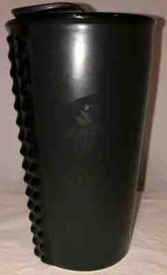 Starbucks 2015 Ceramic Matte Black Studded Travel Tumbler - Sold on eBay Dec, 31st 2019 for $29.99