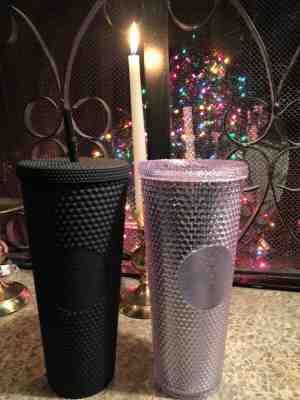 Starbucks Studded Tumbler Cups (2Qty) - Matte Black+Silver CHRISTMAS GIFT - NEW - Sold on eBay Dec, 31st 2019 for $100.00