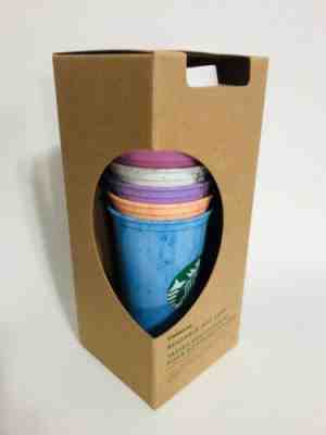 RARE 2019 Starbucks Reusable Hot Cups 6 Pack Lids Star Bucks Not Color Changing - Sold on eBay Dec, 31st 2019 for $19.99