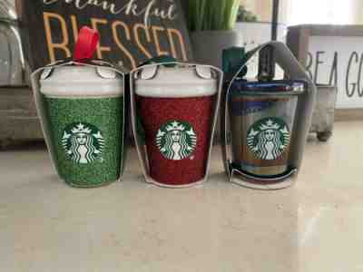 Starbucks 2019 Holiday Ornaments Bundle With Bonus Cup NWT - Sold on eBay Dec, 31st 2019 for $28.00