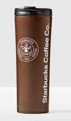 STARBUCKS HERITAGE SIREN 2016 STAINLESS STEEL BROWN TUMBLER 20oz NWT RARE!!!! - Sold on eBay Dec, 31st 2019 for $49.00