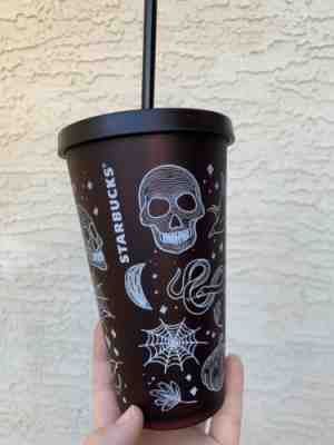 Starbucks 2019 Halloween Skull Tumbler 16 Oz Cup Brand New Halloween Holiday Cup - Sold on eBay Dec, 31st 2019 for $50.00