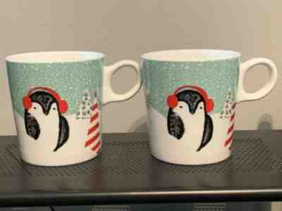 Starbucks Pair of 10oz Penguin Holiday Winter Christmas Coffee Cup Mugs - Sold on eBay Dec, 31st 2019 for $19.97