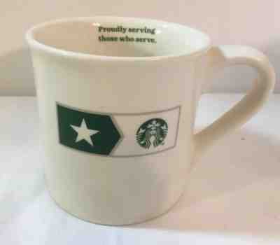 Starbucks 2013 Proudly Serving Those Who Serve 16oz White Mug/Coffee Cup - Sold on eBay Dec, 31st 2019 for $16.00