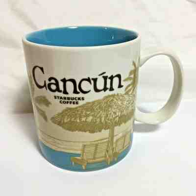 Starbucks Mug Cancun Mexico 2016 Global Icon Series 16oz - Sold on eBay Dec, 31st 2019 for $23.97