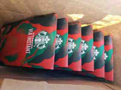 Starbucks Via Christmas Vintage 19 Instant Coffee 6 Boxes 72 packets $.70 ea cup - Sold on eBay Dec, 31st 2019 for $50.00