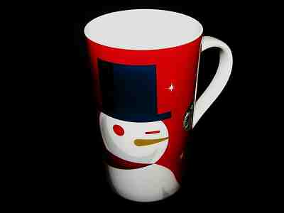  NEW  STARBUCKS 2012 RED WINTER WINKING SNOWMAN Tall Coffee Mug 16 fl. oz.   - Sold on eBay Dec, 31st 2019 for $18.99