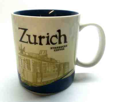 NWT! Rare 2012 STARBUCKS "Zurich" SWITZERLAND Trolley 16oz Coffee Mug! FREE S/H! - Sold on eBay Dec, 31st 2019 for $39.99