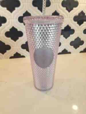 STARBUCKS 2019 FALL PLATINUM IRIDESCENT STUDDED Cold Cup Studded Tumbler  - Sold on eBay Dec, 31st 2019 for $19.50