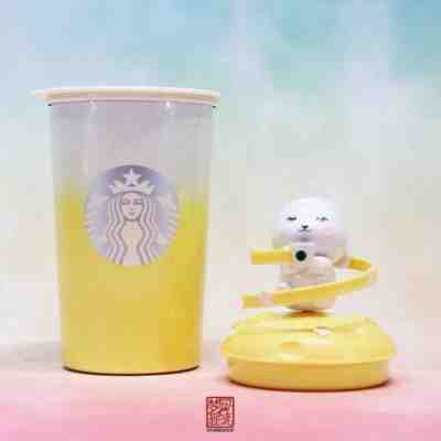 Starbucks 2019 China 13oz Happy Turn Around Cute Rabbit Stainless Steel Tumbler - Sold on eBay Dec, 31st 2019 for $48.99