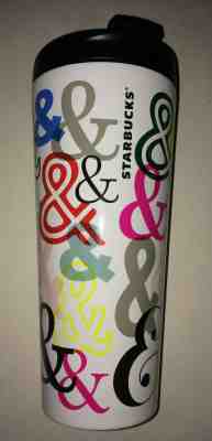 Starbucks 2017 Ampersand & And Sign 16oz Stainless Steel Tumbler Travel Mug EUC - Sold on eBay Dec, 31st 2019 for $17.99
