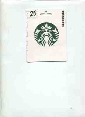 NEW $ 25 Starbucks Gifts Rewards Card for $ 18.00  - 28 % DISCOUNT - Sold on eBay Dec, 31st 2019 for $18.00