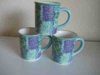 Starbucks 2002 Barista Mosaic Purple Green Blue Mug - Sold on eBay Dec, 31st 2019 for $25.00