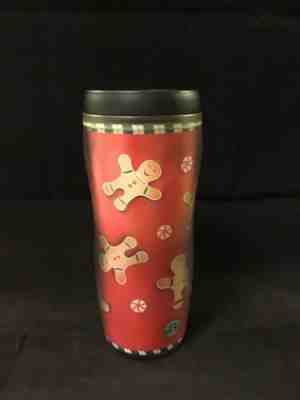2001 Starbucks Barista Gingerbread Man Travel Coffee Tumbler 16oz - Sold on eBay Dec, 31st 2019 for $17.58