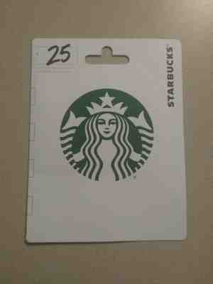 Starbucks $25 Gift Card - Full Amount! Unused! - Sold on eBay Dec, 31st 2019 for $21.00