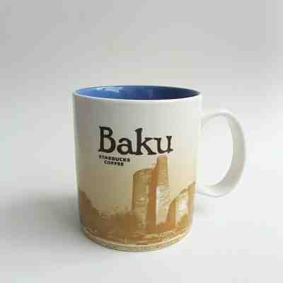 Original Starbucks City Mug 16 oz Global icon city BAKU, Azerbaijan, Series 2016