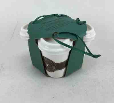 Starbucks 2016 Mini Ceramic Coffee Cups Ornaments 4 Pack New *Fast Free Ship*D19 - Sold on eBay Dec, 31st 2019 for $21.64