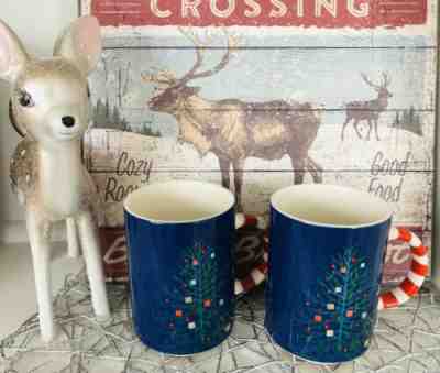 New Starbucks 2018 Holiday Christmas Tree Candy Cane Coffee Mug Cup 12 oz X 2 - Sold on eBay Dec, 31st 2019 for $18.72