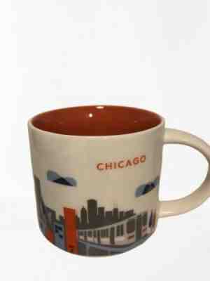 Starbucks You Are Here YAH Collection Chicago 2014 coffee cup mug 14 oz  - Sold on eBay Dec, 30th 2019 for $20.00