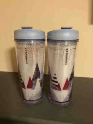 Two Starbucks 2016 Christmas PENGUIN Acrylic Tumbler Cup 12 Oz NEW - Sold on eBay Dec, 30th 2019 for $15.99