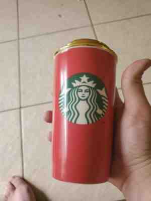 Starbucks Red and gold tumbler mug 12oz 2015 - Sold on eBay Dec, 30th 2019 for $25.00