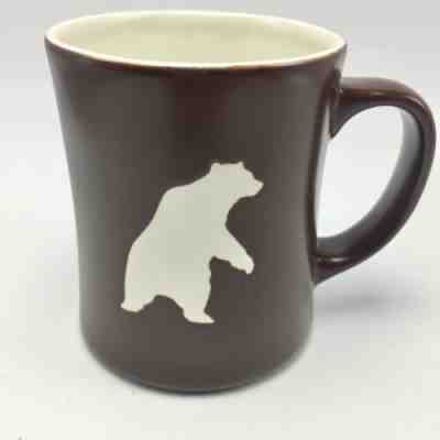 Starbucks 2010 Bear Mug Etched Embossed Brown White Organic Yukon Blend Coffee - Sold on eBay Dec, 30th 2019 for $34.99