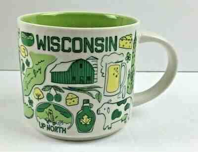 Starbucks Wisconsin Been There Series 14 oz Collection coffee Mug tea 2017 - Sold on eBay Dec, 30th 2019 for $24.95
