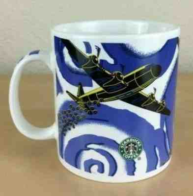 Starbucks Barista Coffee Mug / Cup, 2001 Limited Edition WWII Bomber Plane - Sold on eBay Dec, 30th 2019 for $20.00