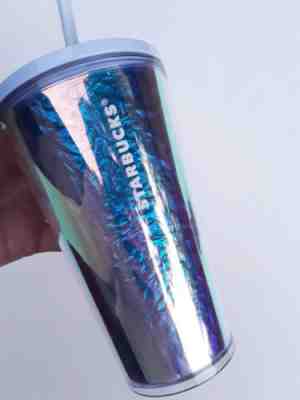 STARBUCKS 2019 Holiday IRIDESCENT Cold Cup Tumbler 16oz - Sold on eBay Dec, 30th 2019 for $24.50