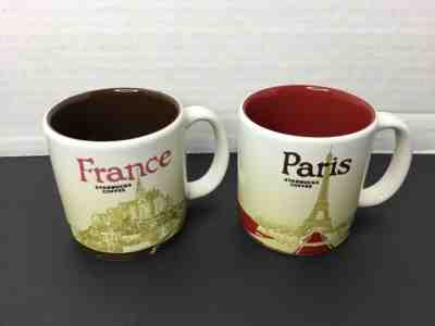 Set Of 2 Starbucks Coffee Espresso Demitasse Cups 2015 Paris & France - Sold on eBay Dec, 30th 2019 for $20.00