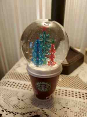 Holiday 2006 Starbucks Coffee Christmas Tree Snow Globe Coffee Mug - 5.5" Tall - Sold on eBay Dec, 30th 2019 for $15.00
