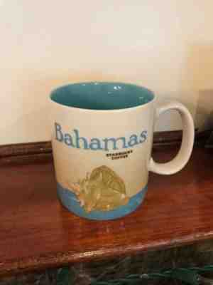 2011 Starbucks BAHAMAS Global Icon Cream Sky Blue Seashell Coffee Mug - 16 oz - Sold on eBay Dec, 30th 2019 for $18.00
