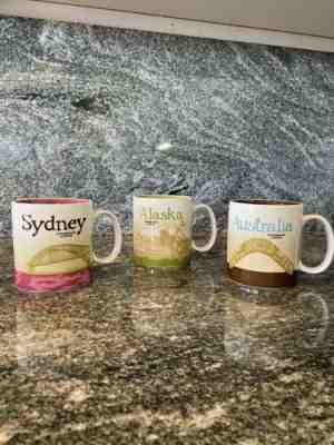 3 COLLECTIBLE ‘you are here’ Starbucks mugs - Sold on eBay Dec, 30th 2019 for $45.00