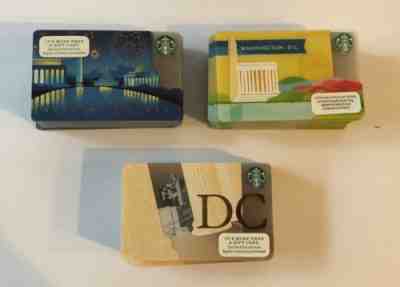 2013, 2014, 2015 Starbucks City Cards - Washington DC - Lot of 25 Each! - Sold on eBay Dec, 30th 2019 for $99.95