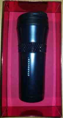 NEW! Starbucks Stainless Steel Tumbler Matte Black 16 Oz Swarovski Crystals - Sold on eBay Dec, 30th 2019 for $115.00