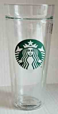 Starbucks Venti Clear GLASS Double Wall Tumbler RARE - 20 oz (no lid or straw) - Sold on eBay Dec, 30th 2019 for $34.95