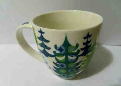2006 Starbucks 17 Oz Christmas Mug Blue & Green Trees & Stars - Sold on eBay Dec, 30th 2019 for $15.00